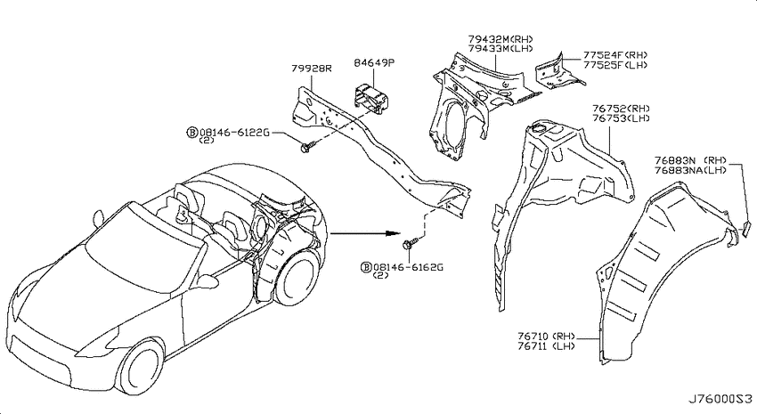 Body side panel