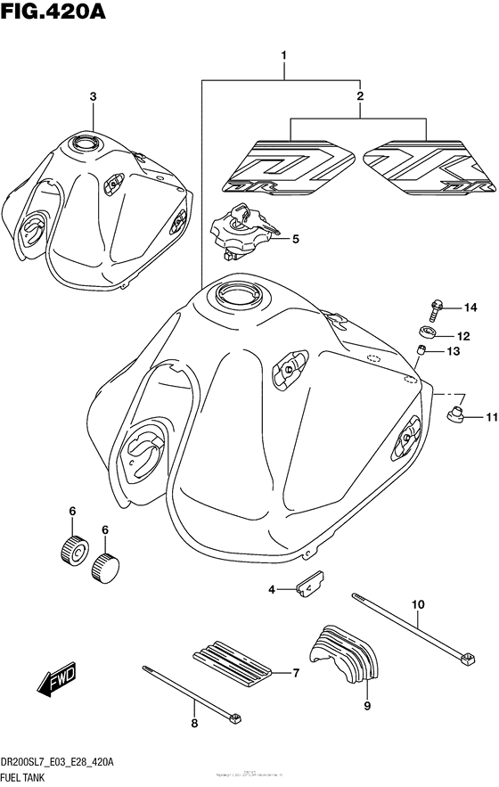 Fuel Tank (Dr200Sl7 E03)
