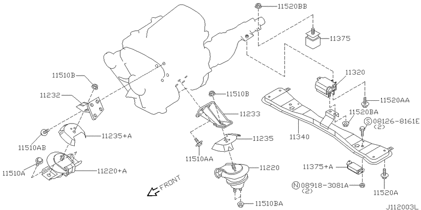 Engine & transmission   mounting