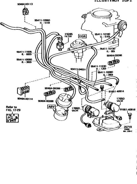 Vacuum Piping for 1976 - 1980 Toyota LAND CRUISER FJ40 | U.S.A. sales ...