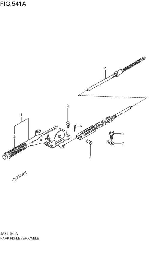 parking lever / cable