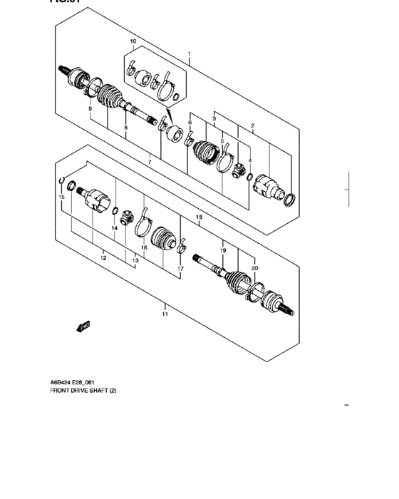 Front drive shaft