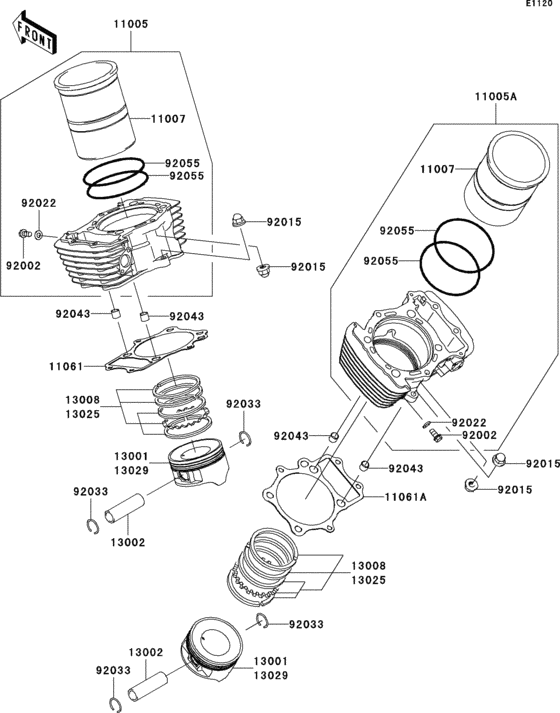 Cylinder/piston(s)