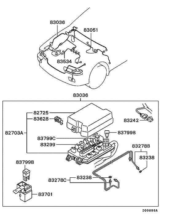 Wiring & attaching parts