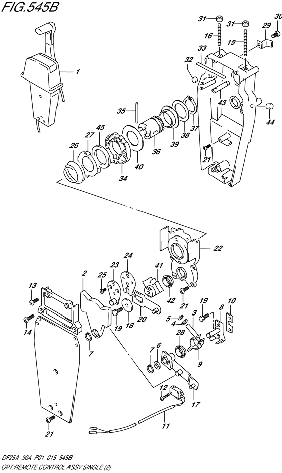 Opt:remote control assy single