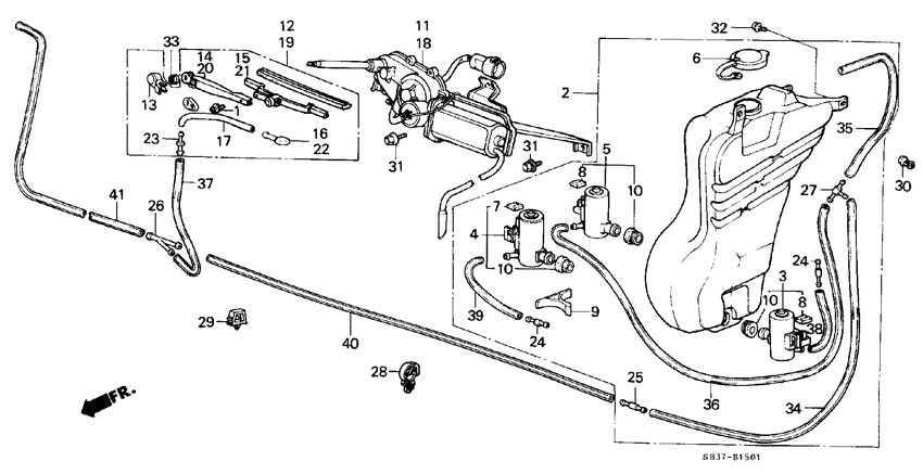 Headlight wiper/washer