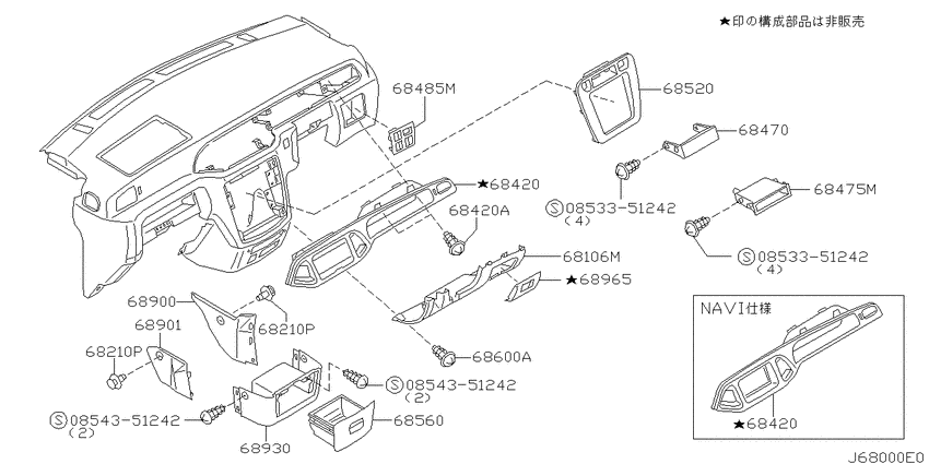 Instrument panel, pad & cluster lid