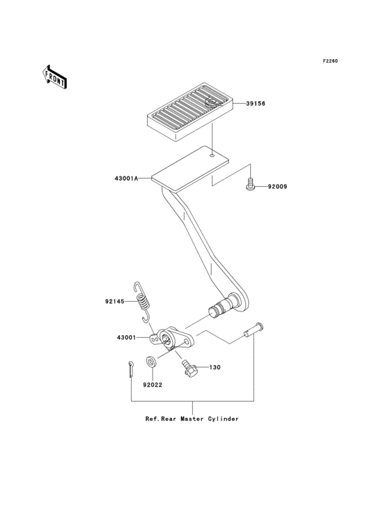 Brake pedal/torque link