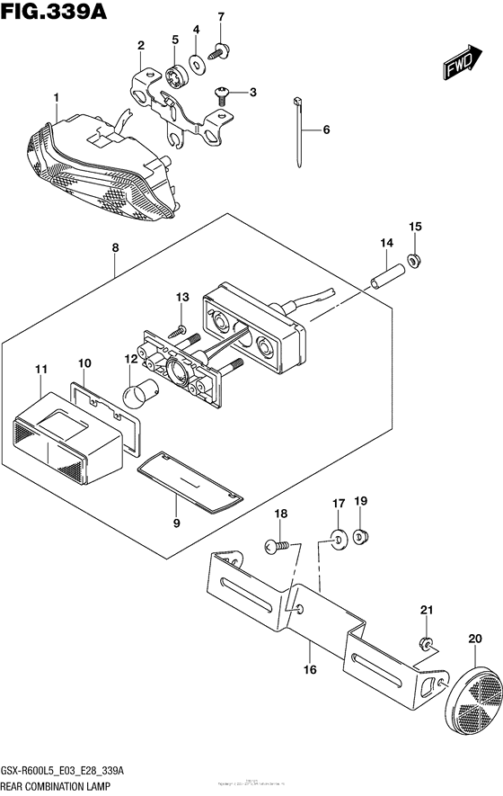 Rear Combination Lamp (Gsx-R600L5 E03)