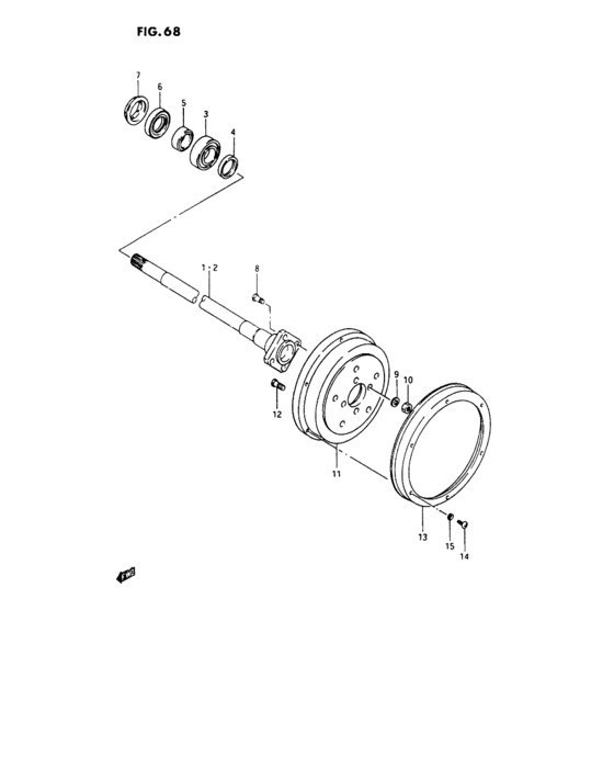 Rear axle