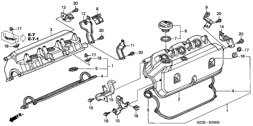 Cylinder head cover