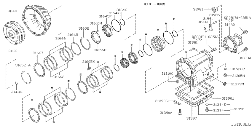 Torque converter,housing & case