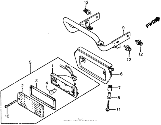 Atc185s taillight 81-83