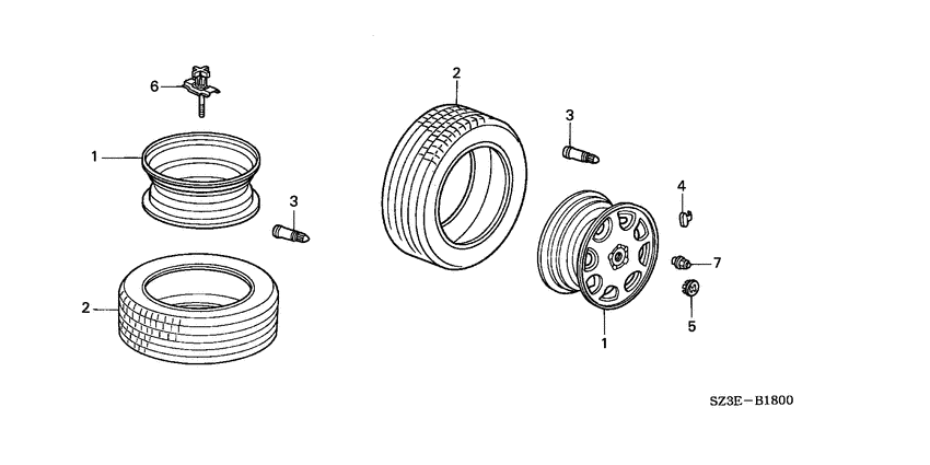 Tire/wheel disks