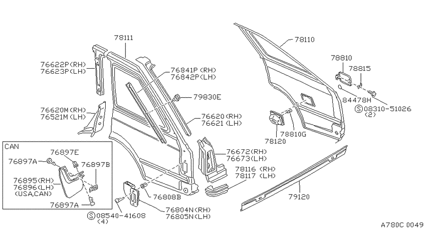 Rear fender & fitting