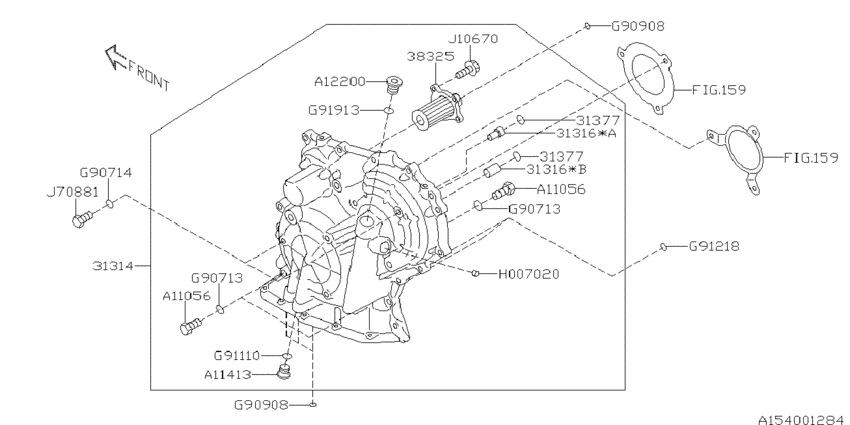 At, transmission case