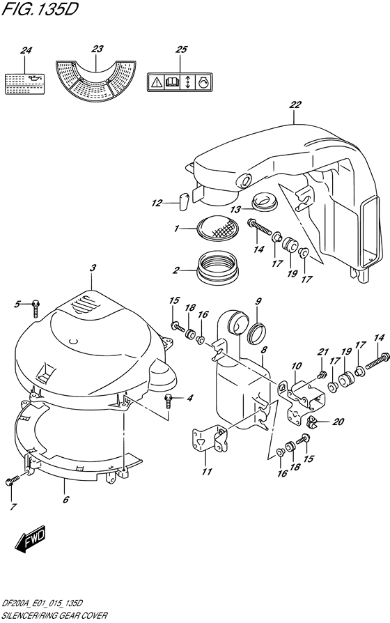 Silencer/ring gear cover