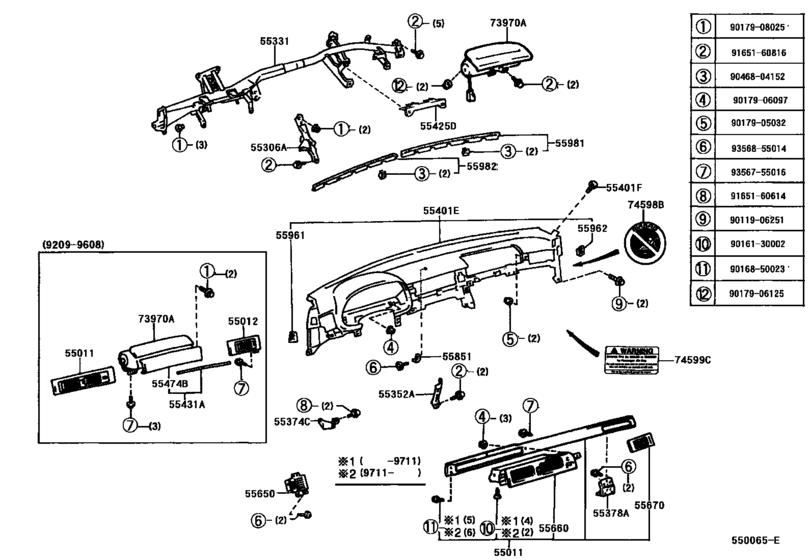 Instrument Panel & Glove Compartment