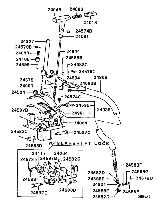 A/t floor shift linkage