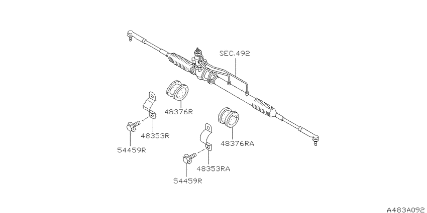 Steering gear mounting