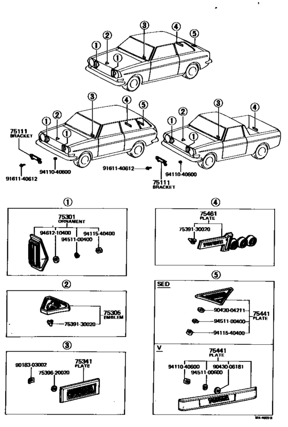 Emblem & Name Plate (Exterior & Interior)