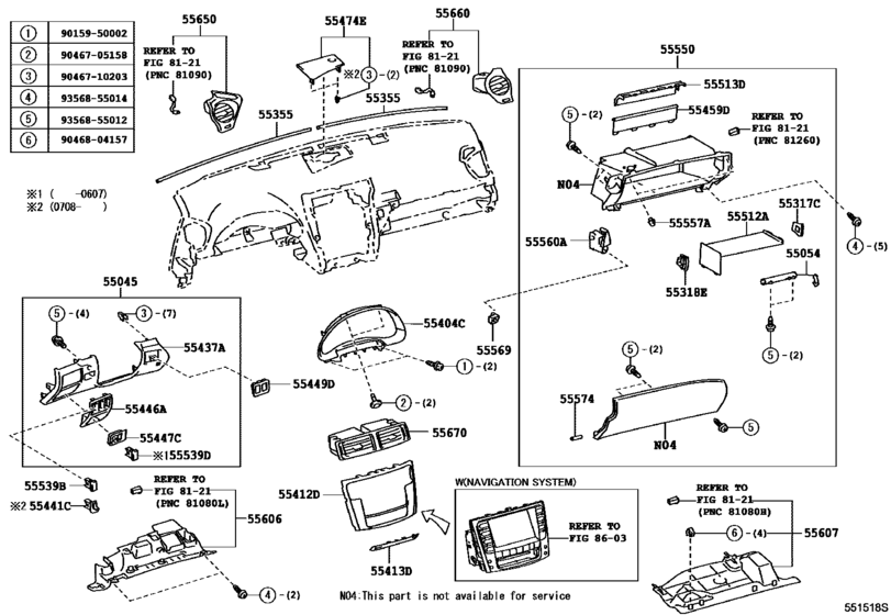 Instrument Panel & Glove Compartment