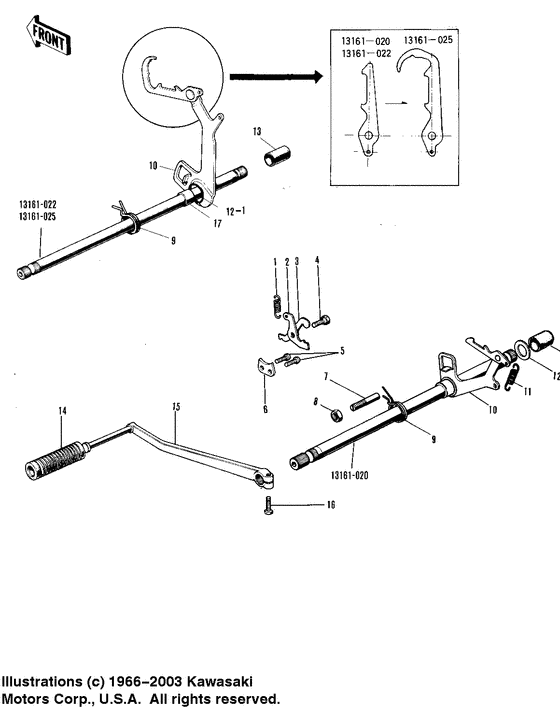 Gear change mechanism