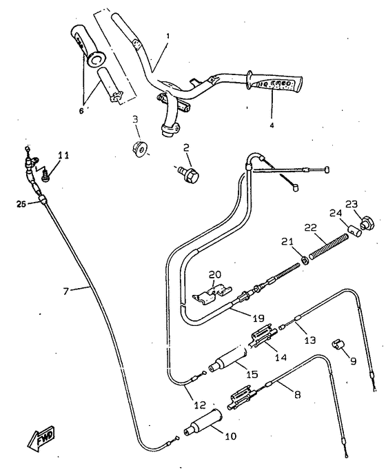 Steering handle & cable