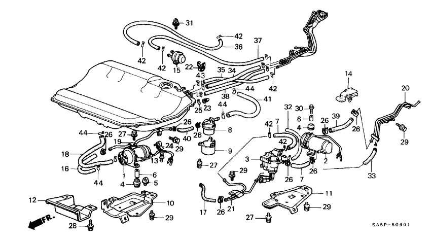 Fuel pump/fuel strainer