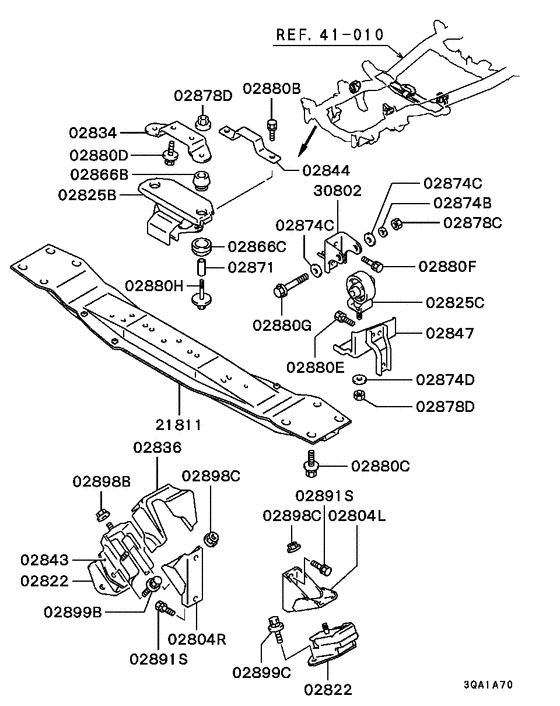 Engine mounting & support