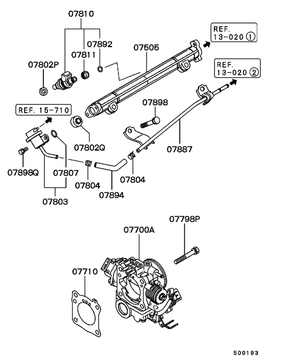Injector & throttle body