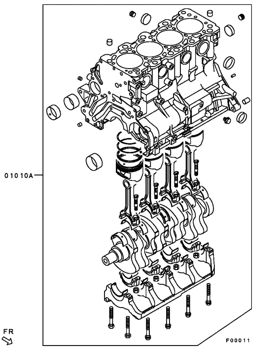 Short engine assy