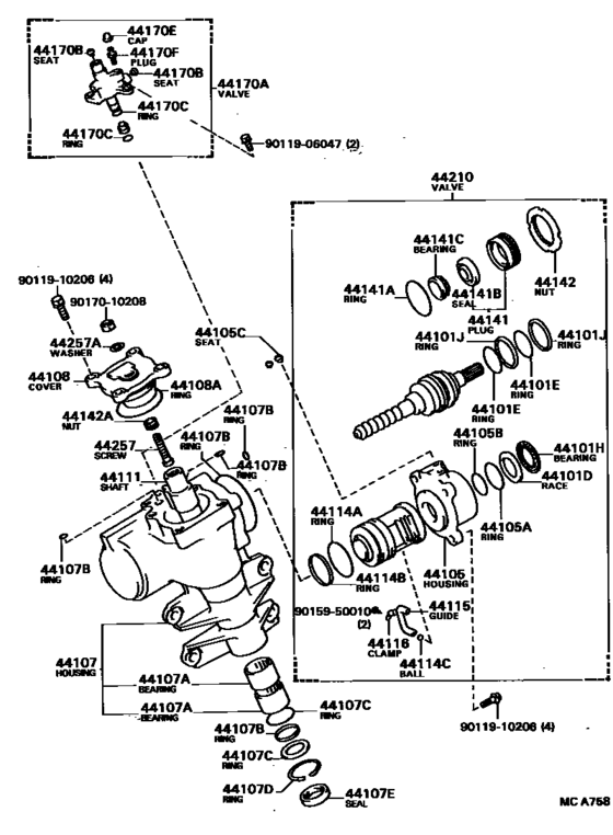 Front Steering Gear & Link