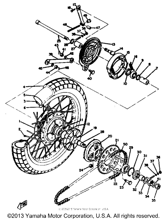 Rear wheel