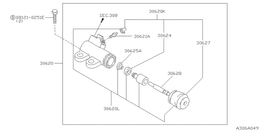 Clutch operating cylinder