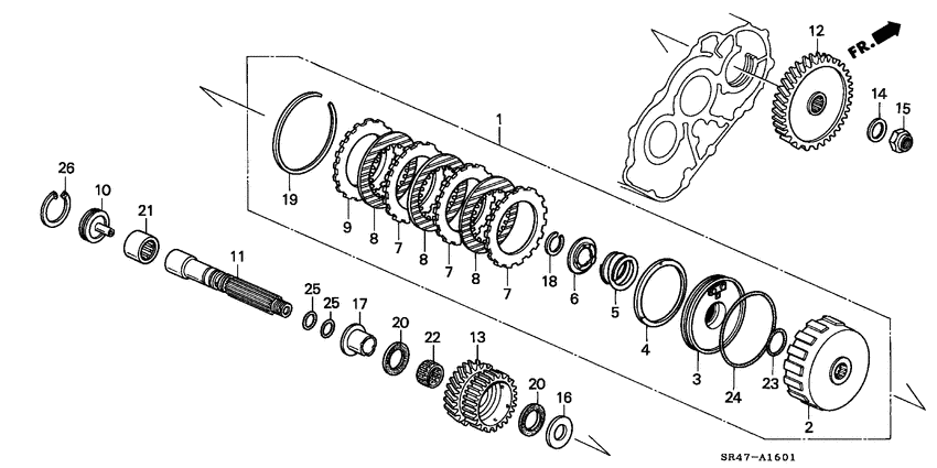 Sub shaft