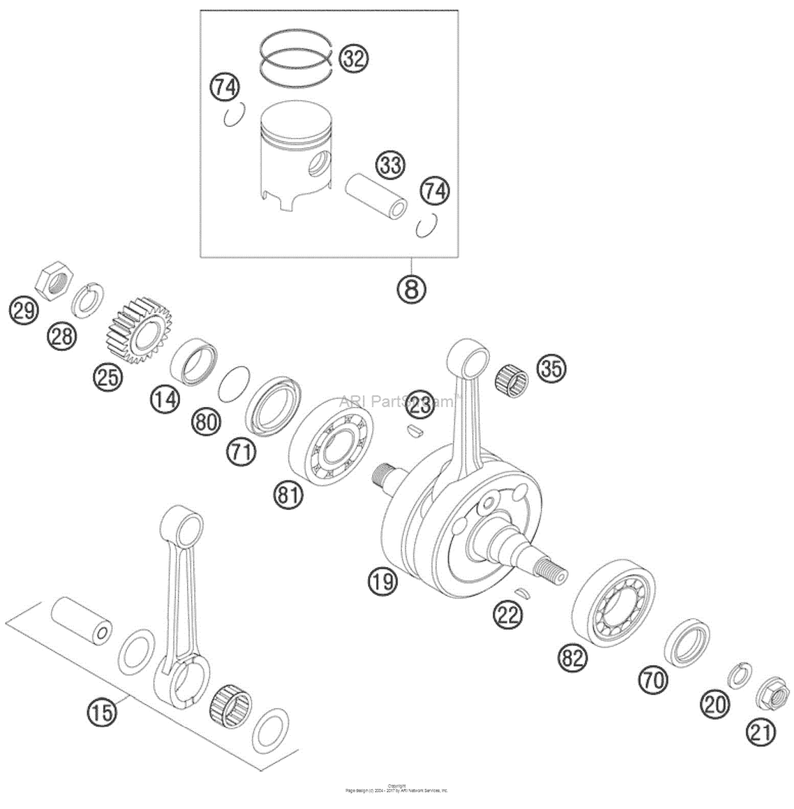Crankshaft, Piston
