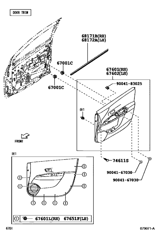 Front Door Panel & Glass