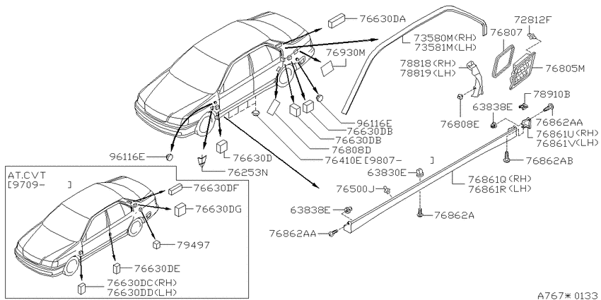 Body side fitting