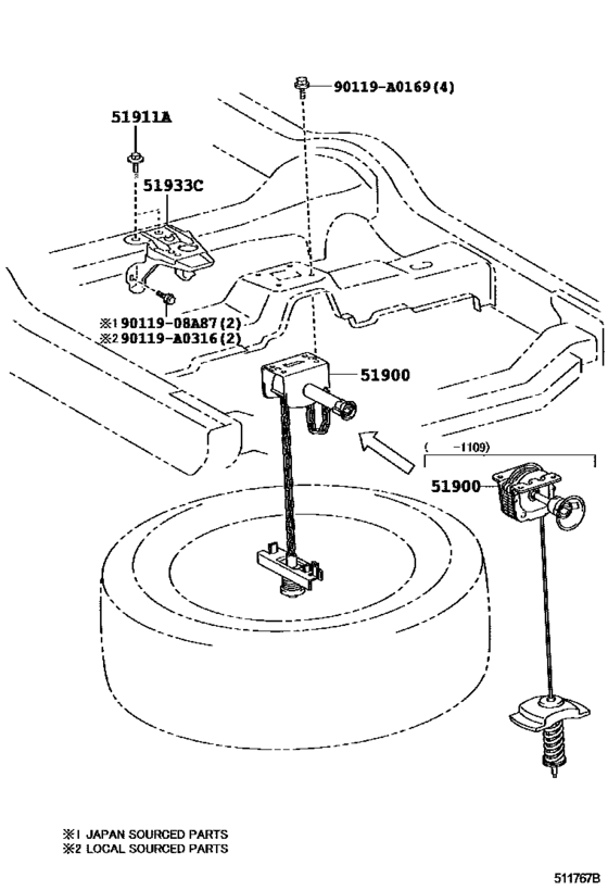 Spare Wheel Carrier