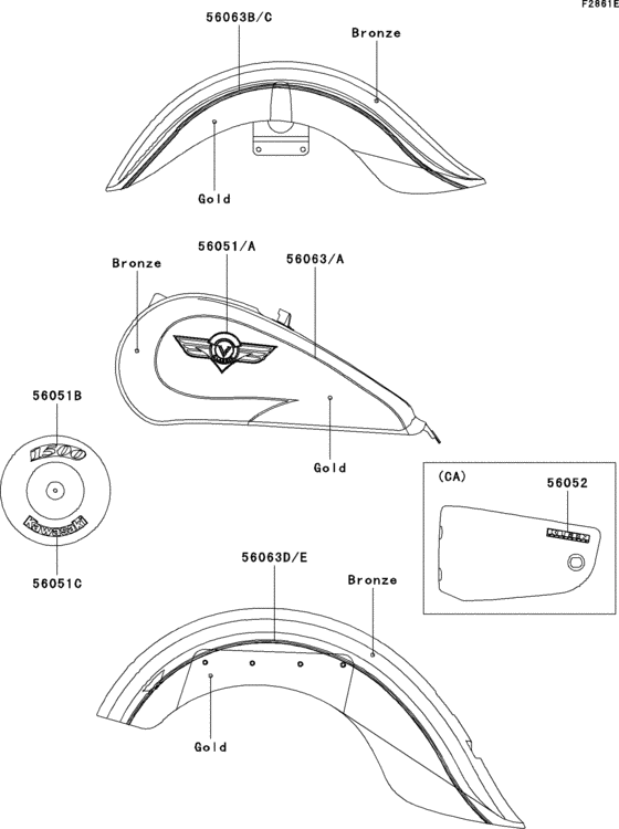 Decals(bronze/gold)(vn1500-e4)
