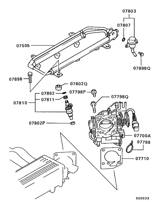 Injector & throttle body