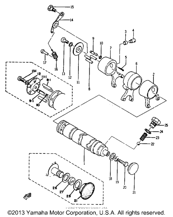 Shift shaft