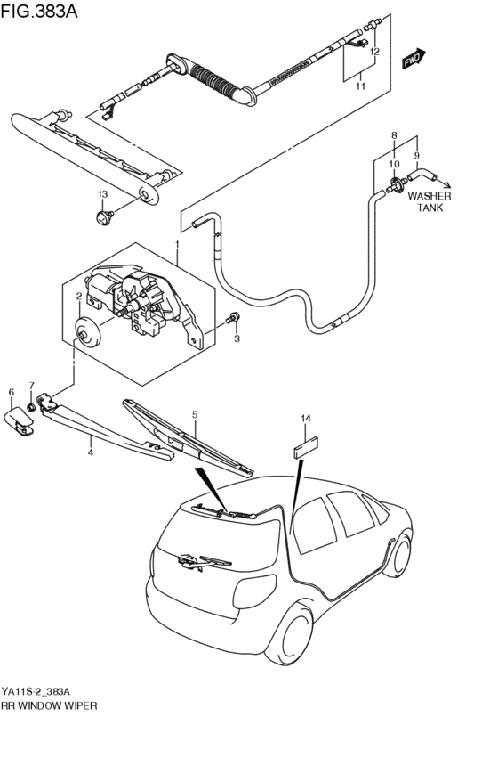 rear wind windshield wiper