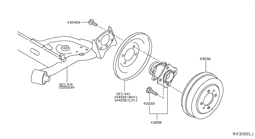 Rear axle