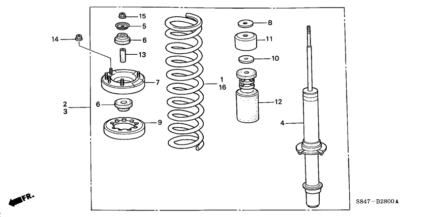 Front shock absorber