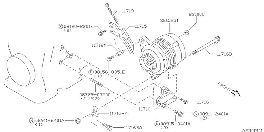 Alternator fitting