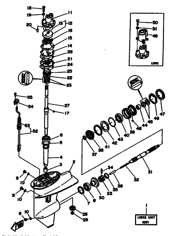 Lower casing & drive 1