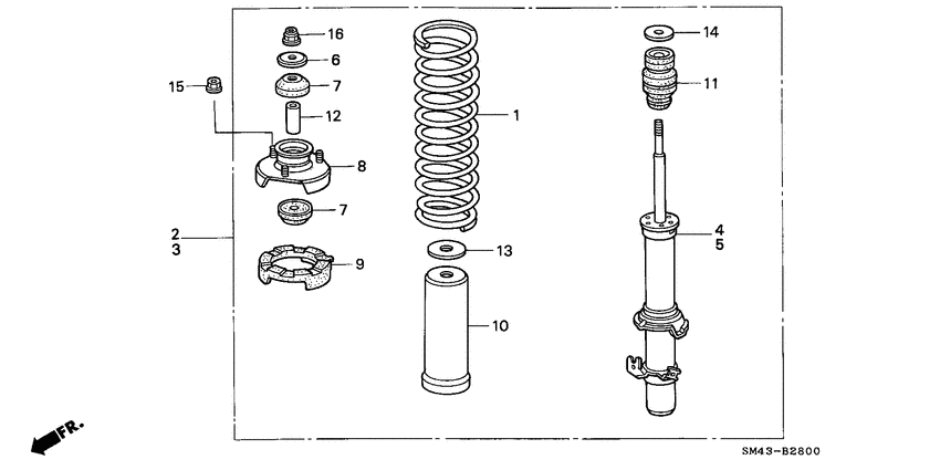 Front shock absorber