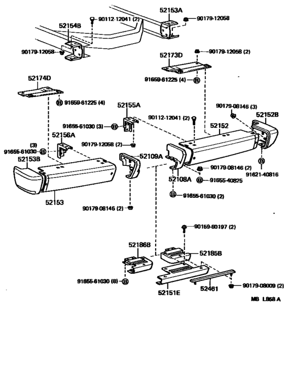 Rear Bumper & Bumper Stay